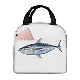 Isolierte Lunchtasche, Lunchbox für Damen und Herren, wiederverwendbare Kühltasche, Thunfisch, Thunnus, Lunchtasche für die Arbeit