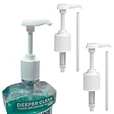 Mundspülspenderpumpen, kompatibel mit Listerine-Flaschen von 1 bis 1,5 l, Weiß, Mundspülpumpenspender, 2 Stück, Weiss/opulenter Garten
