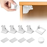 Samamoca Kindersicherung Magnet (4 Schlösser Mit 1 Schlüsseln),Safety Cupboard Locks,Unsichtbare Kindersicherung,Kindersicherung Schrank Magnet,Geeignet Für Schränke Und Schubladen