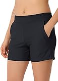 Kfnire Badeshorts Damen Badehose Hohe Taille Bauchkontrolle Schwimmhose Einstellbar Seitliche Krawatte Schnell Trocknend Badeshorts für Damen