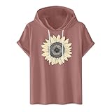 Tshirt Herren Sommer Hoodies Kurzarm Rundhals T Shirt Mode Einfarbig Loose Fit Baggy Baumwolle Atmungsaktiv Basic Long Tee Shirt Männer Sommer Modische Sport Fitness Tops Locker Oberteile