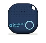 musegear Schlüsselfinder mit Bluetooth App aus Deutschland I Maximaler Datenschutz | dunkelblau 1er Pack I Für iOS & Android I Schlüssel Finden