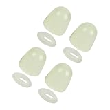 2/4 Stück WC-Bolzen-Schraubkappen, leuchtende Bolzenabdeckungen, Dübel, Schraubkappen, Dekoration, Badezimmerzubehör