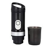 Riuulity Tragbare Kapselkaffeemaschine, Hochdruckextraktion, 3-in-1-Design für/DG-Kapseln und Kaffeepulverbox, Selbsterwärmend, Kabellos, 20 Bar Druck, 9600 MAh, 80 Ml, 970 G, 12 V