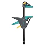 wolfcraft EHZ 65-150 Einhandzwinge PRO - Spannkraft: 90 kg - Kraftvolle Zwinge zum Spannen von Werkstücken mit nur einer Hand - Spannweite: 150 mm - 3456000