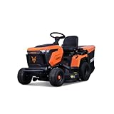 FUXTEC Rasentraktor FX-RMT92A, Aufsitzmäher mit 92cm Schnittbreite, 6-stufige Schnitthöhenverstellung, 452ccm Hubraum, Hydrostat, Rückwärtsmähen, geeignet für Flächen bis 6500m²