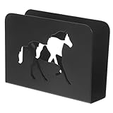 FUNNETOYU Eleganter Pferde serviettenhalter aus Robustem Material Stehender Tisch serviettenständer für Zuhause Restaurant Bar Hotel Dekorativer Praktischer Papierhalter für Esszimmer und