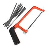 Lurrose 1 Satz Mini-Säge Haushalt Schneiden winzig Basteln klein DIY Sägerahmen Bogenwerkzeug für die Holzbearbeitung Werkzeug zur Holzherstellung Sägebogen Metall Orange