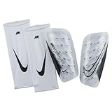 Nike Unisex Shinguard Mercurial Lite, White/White/Black, DN3611-100, L