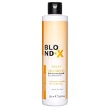 Blond-X Aufhellendes Haarshampoo mit pflanzlichem Keratin und Moringa-Öl, reinigt und befeuchtet blondes Haar, Format 250 ml