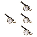 Zerodeko 4 Stück Schreibtisch Wecker Desktop-Wecker Alarm LED Geschäftseröffnung Schreibtisch Dekoration schreibtischzubehör Tischdeko Studentenuhr als Doktoranden Uhr Quarzwerk