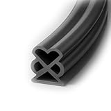 Türdichtung Dichtungsband Selbstklebend,Türrahmen Fensterdichtung Abdichtungsband Wasserdicht，Fensterdichtung,Dichtungsstreifen Dichtungsgummi Tür Fenste(black-1cm*6m)