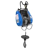 Loobiiny Elektrische Hubhub,Winde Mit Drahtloser Fernbedienung,Elektrische Seilwinde 250kg,Flaschenzug Kettenzug 19m/Min