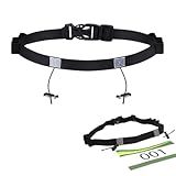 Triathlon Startnummernband, Nummerngurt mit verschiebbaren Kordellaschen, Laufgürtel mit Nummernhalter, Marathon Laufgürtel für Radfahren, Triathlon, Marathon, Laufen