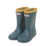 Generisch rutschfeste Kinder-Regenstiefel für Mädchen Jungen, Kinderschuhe, Unisex-Kinderstiefel (Navy, 33 Big Kids)