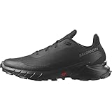 Salomon Alphacross 5 Herren Trail-Laufschuhe, Starker Grip, Anhaltender Komfort, Vielseitige Performance, Black, 44