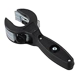 Opatiny Ratschenrohrschneider für Kupfer-, PVC- und Weichmetallrohre, 1/4-Zoll-7/8 Zoll, müheloser 360-Grad-Mechanismus mit Ersatzklingen-Aufbewahrung, schwarz