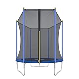 Leiv Trampolin Basic - Gartentrampolin-Set - Ø 183 cm TÜV Rheinland GS Zertifiziert Komplettset inkl. Sicherheitsnetz mit Stabiler Schlaufenbefestigung an Netzstangen und Rahmen