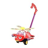 Fenteer Schieberad Spielzeug, Balance Spielzeug, Laufen Lernen, Vorschulisches Lernen für 1, 2 Und 3 Jährige Kinder, Rot