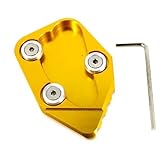 Motorrad CNC Kickstand Fuß Seitenständer Verlängerung Pad Stützplatte Für CBR1000RR CBR 1000RR 1000 RR 2008-2016(Gold)