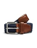 JACK & JONES Herren Jacspring Woven Belt Noos Gürtel, Navy Blazer, 90