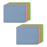 Funalix Mikrofaser Brillenputztücher, 8 dicke Brillenglas Reinigungstücher, Wildleder Handy-Bildschirm-Reinigungstücher für Brillen, Handy- und Tablet-Bildschirme, Kameras (Mehrfarbig)