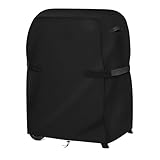 Dokon Grillabdeckung Wetterfest Robustes Oxford-Gewebe Grill Abdeckhaube Wasserdicht Staubdicht Gasgrill Abdeckplane Grill Schutzhülle für Weber, Char Broil & Mehr (105x49x102cm) - Schwarz