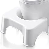 Retoo Medizinischer Toilettenhocker für eine gesunde Darmflora 42 x 26,5 x 17 cm Anti-Rutsch, Perfekte Höhe für die empfohlene Haltung, WC Hocker für Ermöglicht hockende Position Anti-Verstopfung