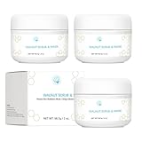 Walnut Scrub, Mikrodermabrasion-Gesichtspeeling, Walnuss-Peeling-Gesichtspeeling, Mikrodermabrasion-Gesichtspeeling, Peeling-Maske in Spa-Qualität, Exfolierende Maske für Blackheads (3PCS)