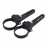 Generic Aluminiumrohr-Bull-Überrollbügel-Halterung, Klemmenhalter für LED-PKW-LKW-Offroad-Arbeitsscheinwerfer, kein Bohren Erforderlich, 5 Zoll Menge, für die Meisten Autos (2 Zoll)