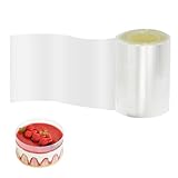 Tortenrandfolie 6cm Hoch Tortenfolie Acetat Folie Torte Backen Transparente Acetat Rolle Kuchenstreifen für Tortendeko Mousse Schokolade