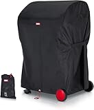BARTSTR Grillabdeckung wetterfest 105 x 65 x 115 cm, 600D OxfordGrill Grill Abdeckhaube für Gasgrill, Reißfest & wasserdicht mit UV-Schutz, Grill Zubehör – Schwarz