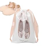 Schutzbeutel für Schuhe, Kordelzugbeutel für Tanzfüße, Zubehör aus Satin, staubdicht, waschbar, leicht, für Ballerinas und Geburtstagsgeschenke, champagner, Consulte la descripción, Siehe Beschreibung