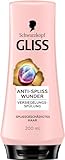 Gliss Spülung Anti-Spliss Wunder (200 ml), Haarspülung repariert geschädigte Haarfasern, für langanhaltende Splissversiegelung und 88% weniger Spliss