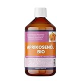 Bio Aprikosenkernöl Kaltgepresst – 100% Reines Basis- & Massageöl für Haut, Haar & Aromatherapie (1000ml)