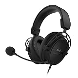 HyperX Cloud Alpha S - Gaming Headset, für PC, PS4, 7.1 Surround Sound, einstellbarer Bass, Dual Chamber Drivers, Chat Mixer, atmungsaktives Kunstleder, Memory-Schaum, Mikrofon, Schwarz