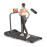 YUMBOT Laufband für Zuhause mit Neigung, Klappbares Elektrisches Laufband bis 10 km/h, 3HP Walking Machine, Fernbedienung,Doppelter Stoßdämpfung,Keine Montage Erforderlich