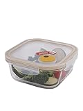 Lock & Lock LLG224T Ovenglas für Mikrowelle und Ofen, Glas, tranparent 15.5 X 15.5 X 6.9 cm farblich sortiert