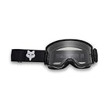 Fox Racing Main Core Goggle – Bestes Preis-Leistungs-Verhältnis, VLS-kompatibel mit Standard- und Spritzgläsern, weites Sichtfeld, dreilagiger Schaum, Abreißfunktion, Schwarz, Größe: Einheitsgröße