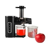 Juicer,Electric Powered Juice Squeezer, Slow Juicer 150W 220V Schwarz Zum Entsaften von Gemüse und Obst