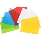 Gogogmee 10 Stück Teiliges Dicke Mehrfarbige Blanko karteikarten Beschreibbare Studien Notizkarten für Schule Büro und Kreatives Gestalten für Vokabeln und Planung