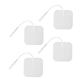 HIAKDOFT 40Stücke Klebrige Elektrodenpads für Wiederverwendbare Ersatzpolster Hohe Leitfähigkeit Hautfreundlich für Muskelstimulatoren