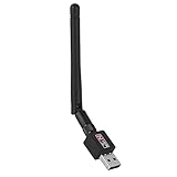 Yctze USB 2.0 Wireless WIFI Adapter Dongle, 300 Mbit/s Netzwerkkarten-Signal-Transceiver, 2,4 GHz, Geeignet für 7-Computer