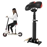 PU Elektroroller Sitz Elektro Scooter Sitz, Zubehör für E-Scooter Elektro Fahrrad Sattel Sitz Sattel, Elektroroller Sitz Höhenverstellbar Sattel für E-Bike Sitz Stuhl Ersatz 45-65cm