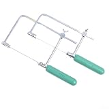 U-förmige Säge mit 8 Klingen aus Karbonstahl für präzises Basteln, Modellbau und Holzbearbeitung (große Größe)