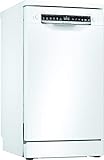 Bosch SPS4HKW53E Serie 4 Smarter Geschirrspüler freistehend, 45 cm breit, Besteckkorb, Silence Programm besonders leise, Extra Trocknen auf Knopfdruck, IntensivZone mit starkem Sprühdruck