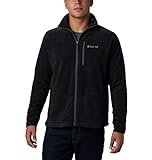 Columbia Herren, Fleecejacke Mit Durchgehendem Reißverschluss, Schwarz, XL