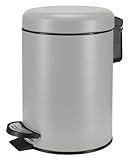 Kleine Wolke Kosmetikeimer One, Farbe: Platin, Material: Edelstahl/PP, Größe: Eimer 3 Liter 16,8 cm x 25 cm