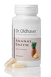 Dr. Oldhaver Ananas Enzym Kapseln mit Vitaminen – Bromelain, Papain & Vitamin C, Verdauungsunterstützung, Antioxidativ, Vegan, Premium Qualität