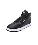 PUMA Unisex Caven 2.0 Mid WTR Sneaker, Black Silver White, 42 EU